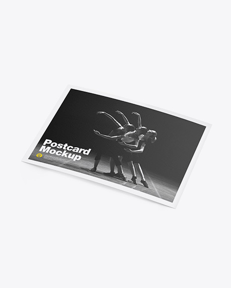 Paper A5 Postcard Mockup