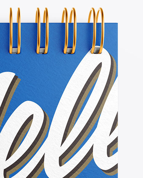 Textured Notebook Mockup With Pen PSD #1