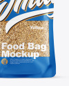 Food Bag With Grain Oats Mockup