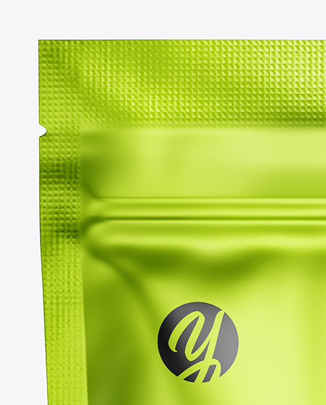 Metallic Stand up Pouch Mockup PSD #1