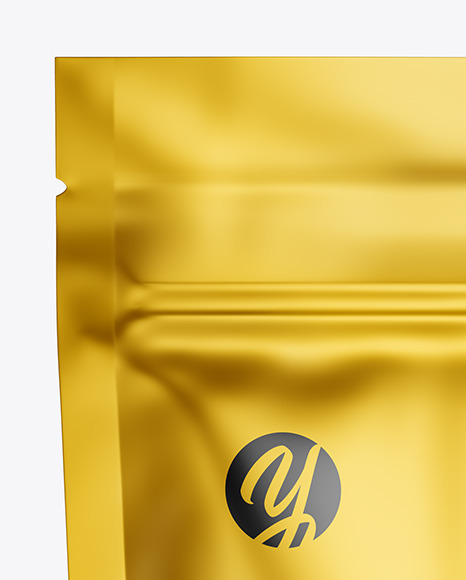 Metallic Stand up Pouch Mockup PSD #6