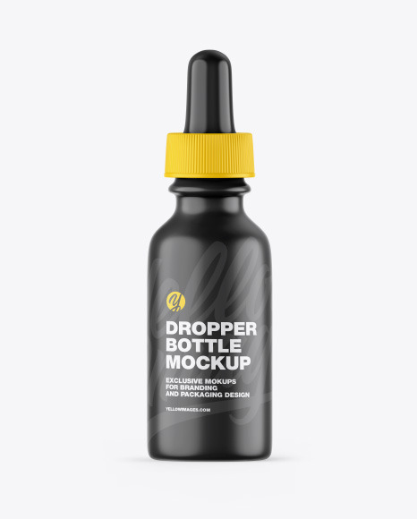 Download Matte Dropper Bottle Mockup | Yellow Author