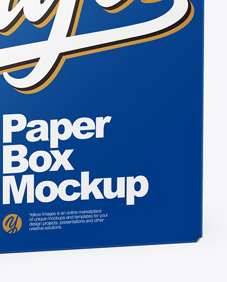 Paper Box Mockup PSD #1