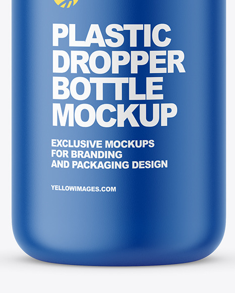 Plastic Dropper Bottle Mockup PSD #1