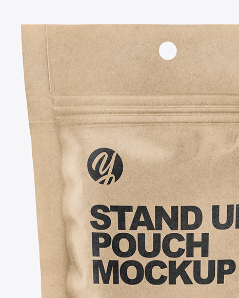 Download Kraft Vacuum Pouch Mockup In Pouch Mockups On Yellow Images Object Mockups