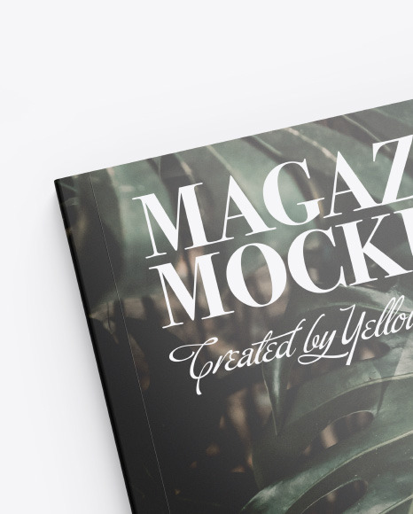 Glossy Magazine Mockup PSD #1