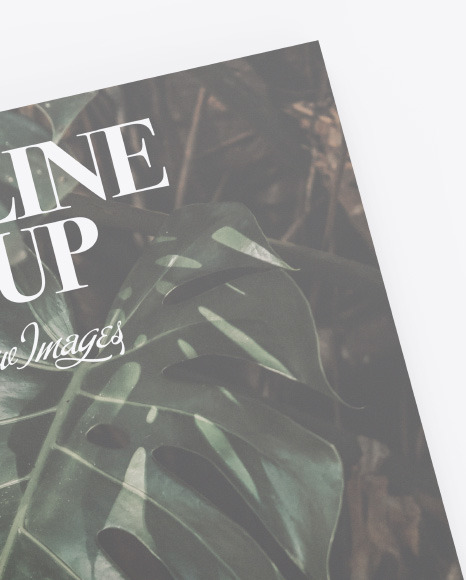 Glossy Magazine Mockup PSD #6