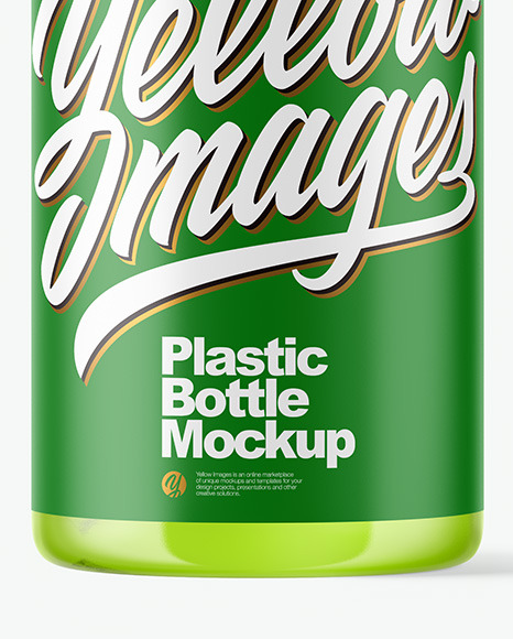 Clear Plastic Bottle with Pump Mockup PSD #1