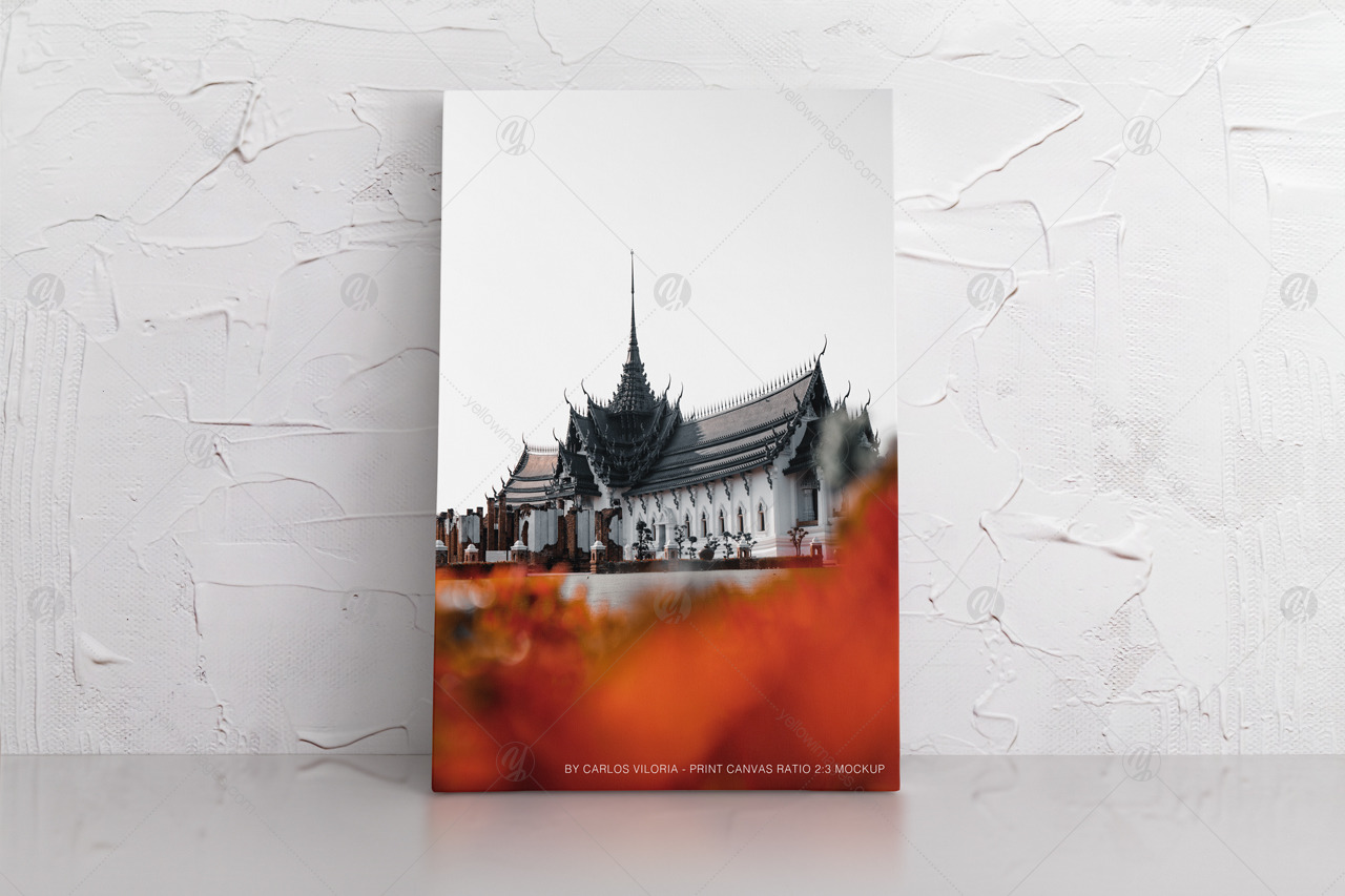 Download Download Canvas Wall Art Mockup Free Photoshop Psd Mock Ups