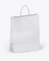 Textured Shopping Bag w/ Rope Handles Mockup