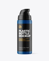 Matte Plastic Bottle with Pump Mockup