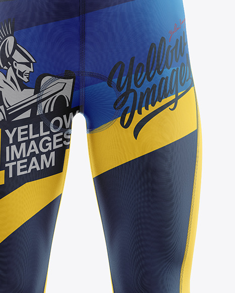 Download Men's Cycling Bib Mockup in Apparel Mockups on Yellow ...