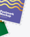 Square Postmarks Mockup