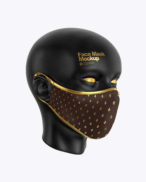 Download Face Mask Mockup In Apparel Mockups On Yellow Images Object Mockups