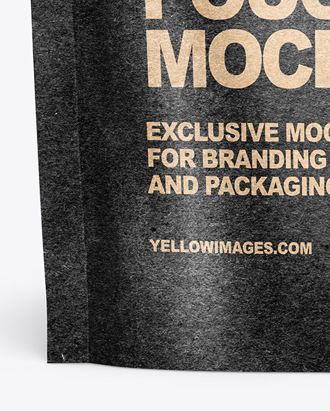 Kraft Paper Stand up Pouch Mockup PSD #5