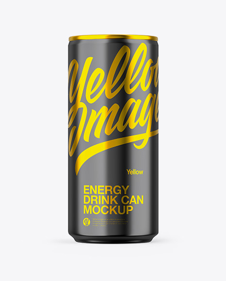 Glossy Metallic Can Mockup PSD #1