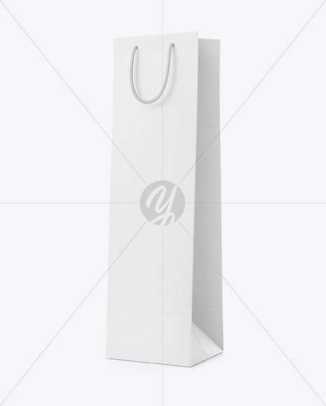 Download Matte Parchment Paper Shopping Bag Mockup Front View In Bag Sack Mockups On Yellow Images Object Mockups