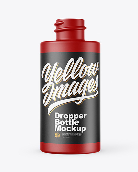Matte Dropper Bottle Mockup PSD #2