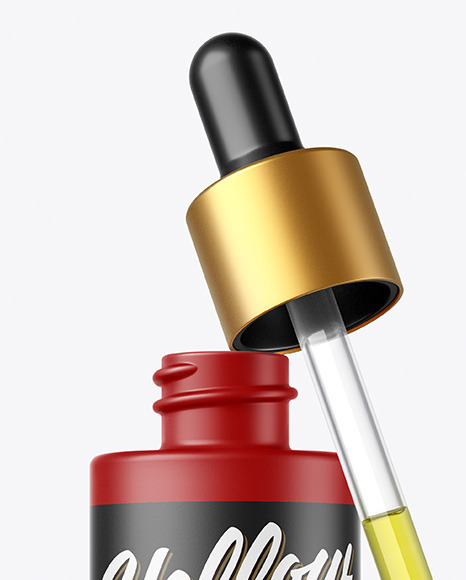 Matte Dropper Bottle Mockup PSD #1
