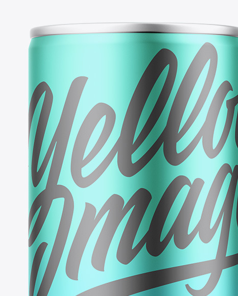 Matte Metallic Can Mockup PSD #6