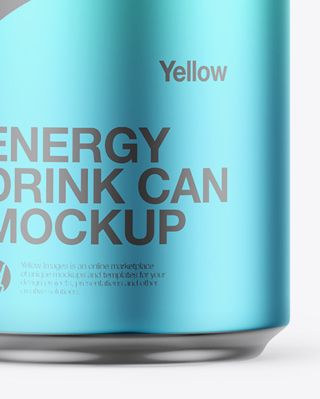 Matte Metallic Can Mockup PSD #7