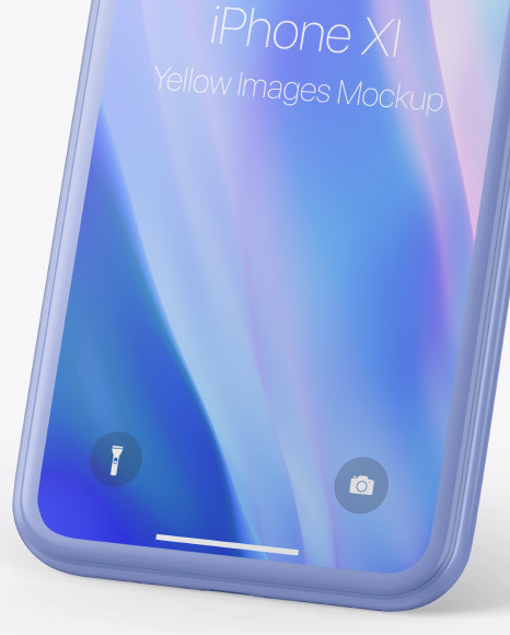 Clay Apple Iphone 11 Pro Mockup In Device Mockups On Yellow Images Object Mockups