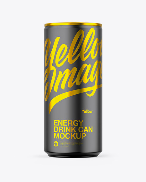 Matte Can Mockup PSD #1