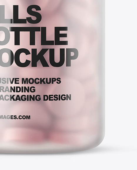 Frosted Pills Bottle Mockup PSD #6