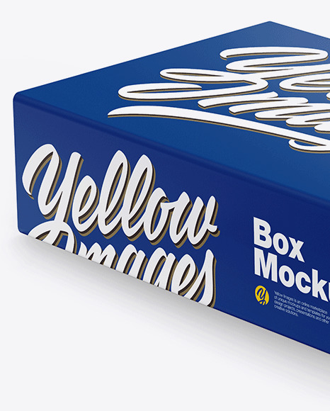 Glossy Box Mockup PSD #3