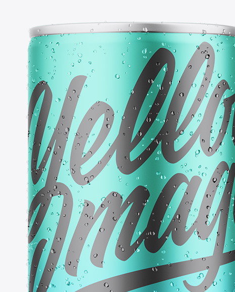 Matte Metallic Can Mockup PSD #6