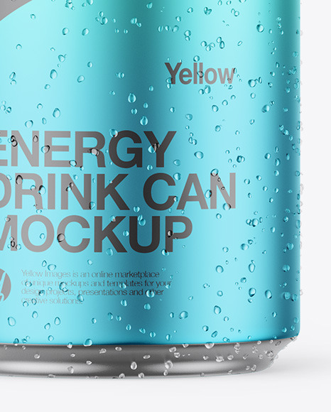 Matte Metallic Can Mockup PSD #7