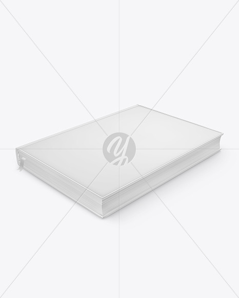 Hardcover Book w/ Glossy Cover Mockup