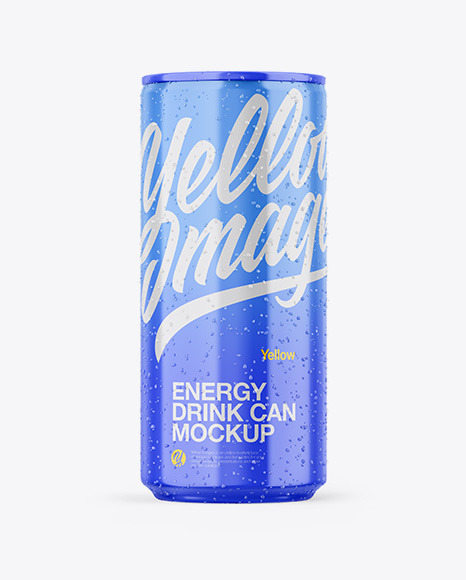 Download Glossy Can Mockup Yellow Author