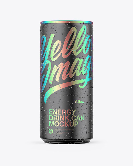 Matte Can Mockup PSD #2