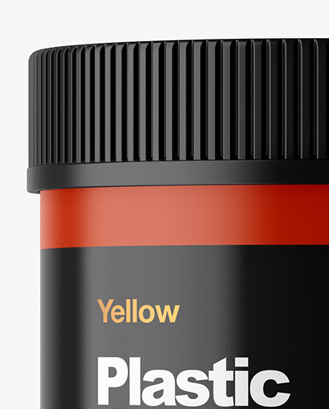Matte Plastic Jar Mockup PSD #2