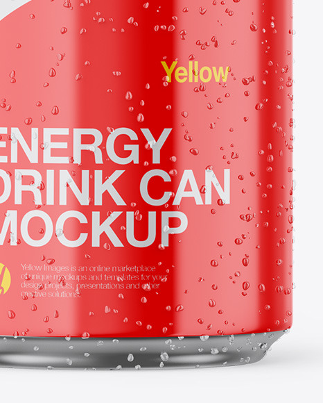 Metallic Can W  Glossy Finish Mockup PSD #7