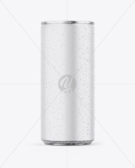Metallic Can W  Matte Finish Mockup PSD #3