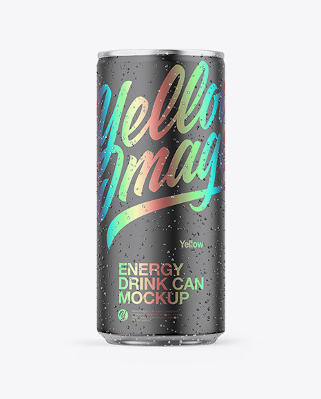 Metallic Can W  Matte Finish Mockup PSD #2