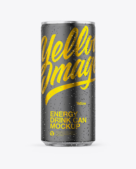 Metallic Can W  Matte Finish Mockup PSD #1
