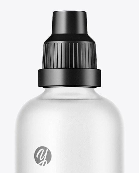 Frosted Glass Bottle Mockup PSD #3