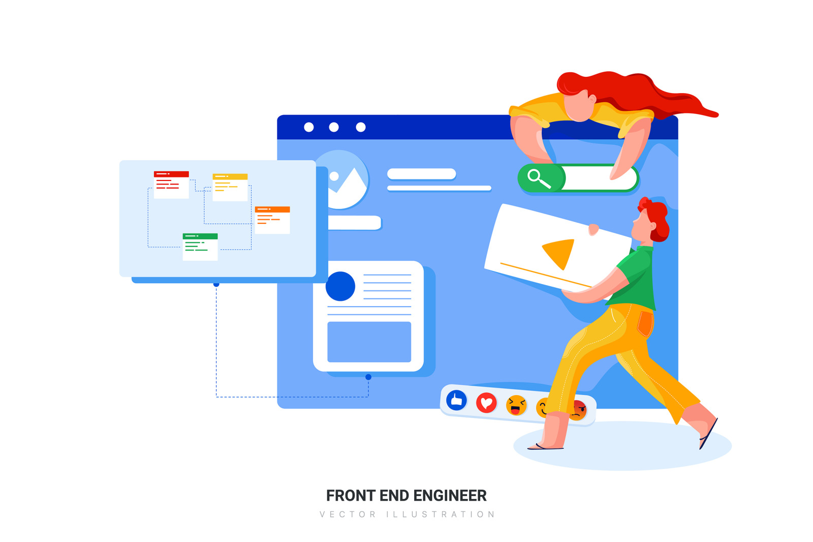 [Part 19] site Illustrations Set on Yellow Images Creative Store