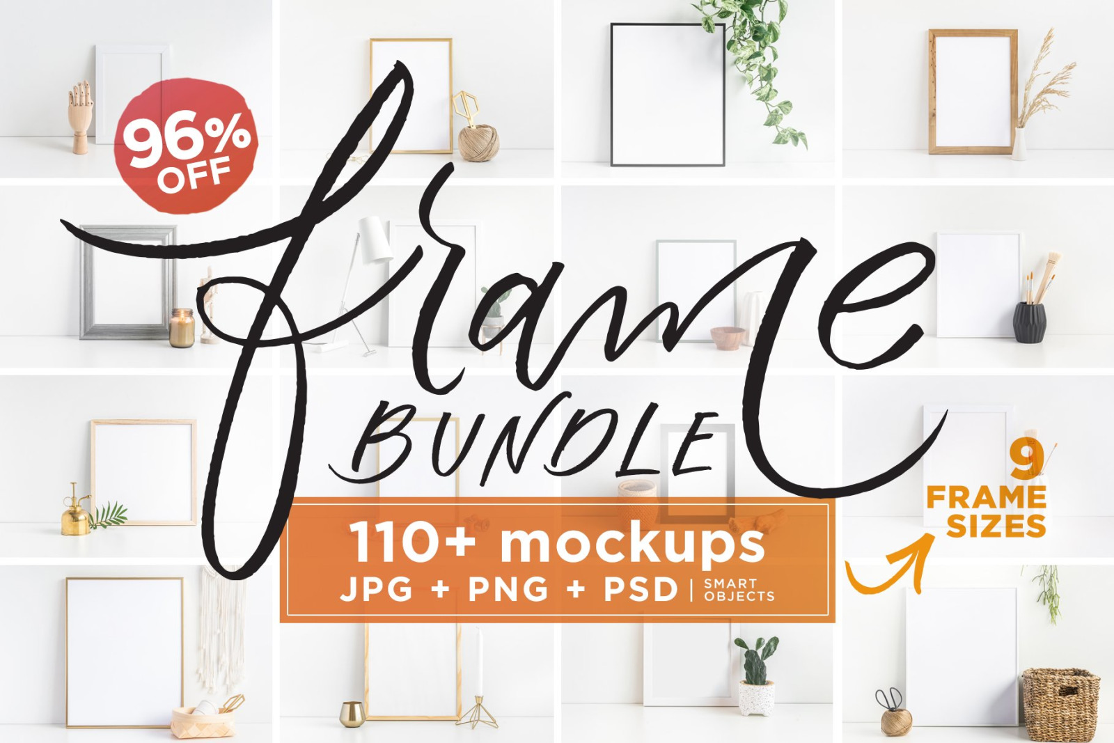 Download Frame Mockup Bundle Jpg Png Psd In Stationery Mockups On Yellow Images Creative Store Yellowimages Mockups