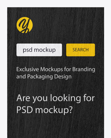 Wooden Stand Mockup PSD #1