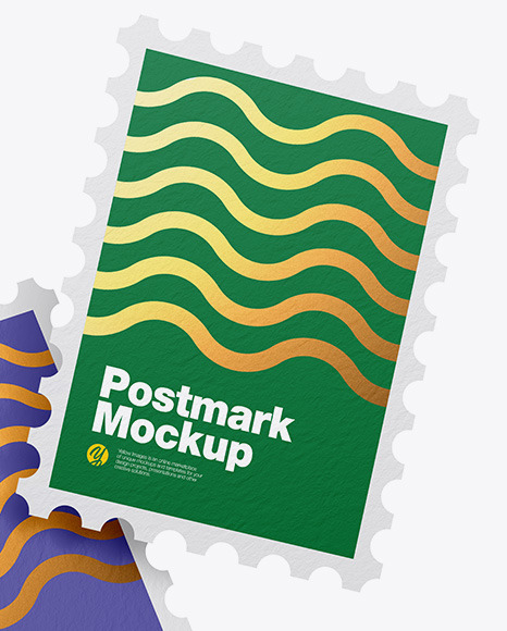 Textured Postmarks Mockup PSD #1