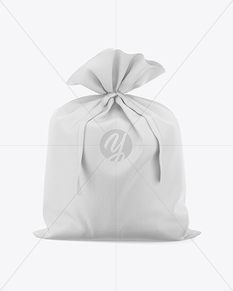 Download Fabric Sack Mockup Front View In Bag Sack Mockups On Yellow Images Object Mockups