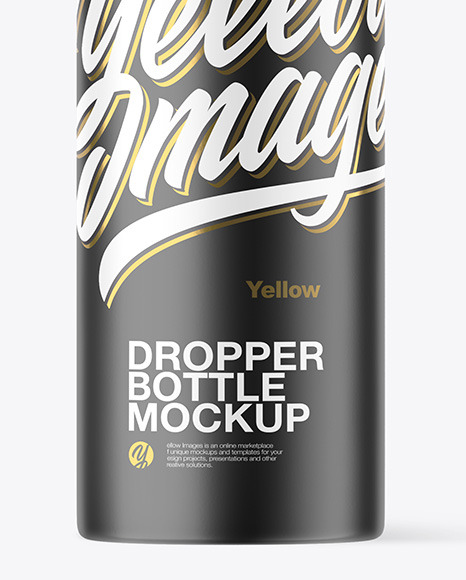 Matte Dropper Bottle Mockup PSD #1