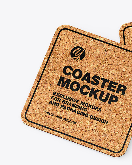 Download Cork Coasters Mockup In Stationery Mockups On Yellow Images Object Mockups PSD Mockup Templates