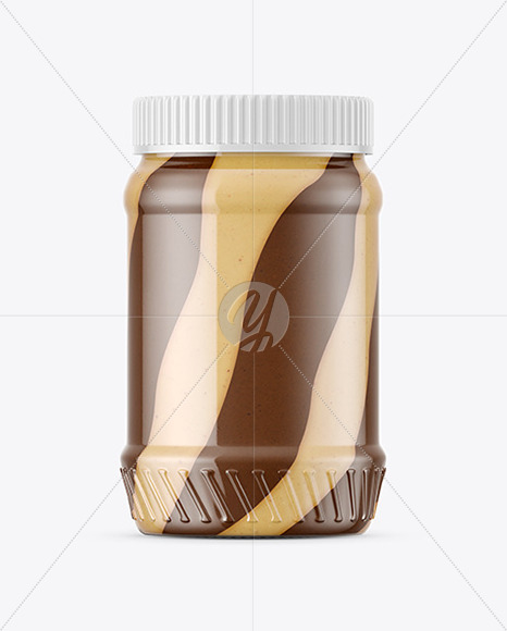 Duo Chocolate Spread Jar Mockup In Jar Mockups On Yellow Images Object Mockups