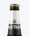 Black Ceramic Beer Bottle Mockup