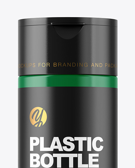 Glossy Plastic Bottle Mockup PSD #2